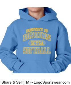 Bruins Softball Sweatshirt (youth) Design Zoom